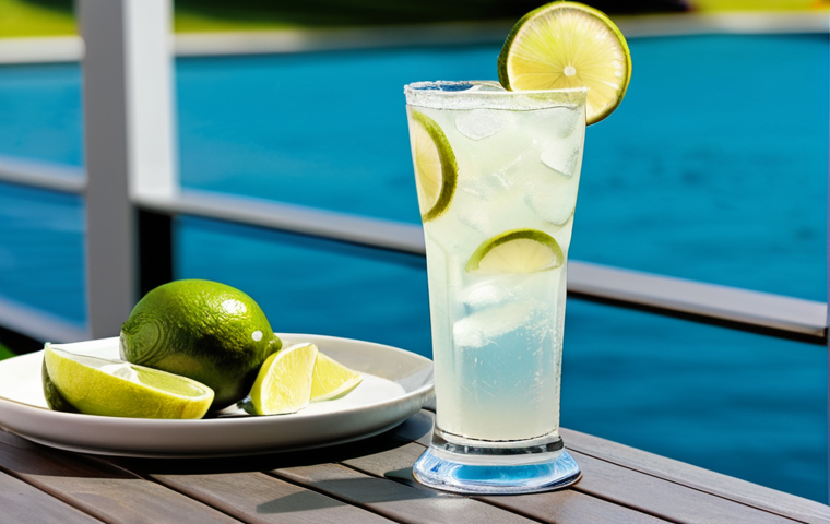 홈바텐더 테킬라 칵테일 - Margarita Time**

A person, fully clothed in casual but stylish attire, preparing a Margarita at a h...